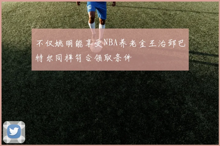 不仅姚明能享受NBA养老金王治郅巴特尔同样符合领取条件